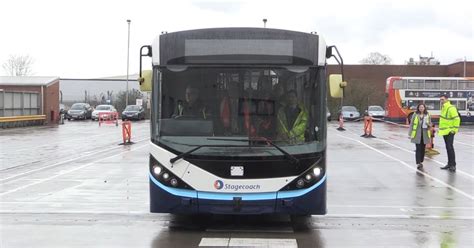 first uk driverless bus tested in manchester huffpost uk news
