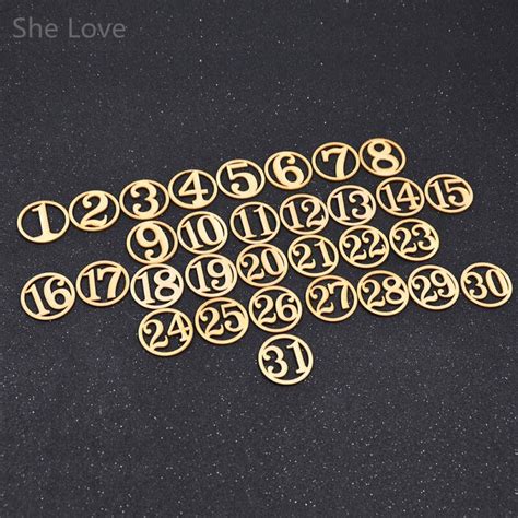 Chzimade Cutting Dies Numbers 1 31 Plywood Wooden Figures Scrapbooking