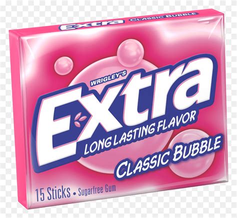 Chewing Gum Extra Classic Bubble Hd Png Download Stunning Free
