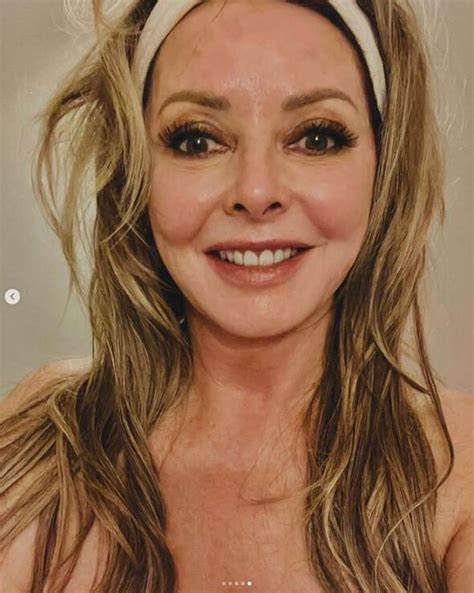 Carol Vorderman 61 Puts On Jaw Dropping Busty Display As She Poses Topless In Towel