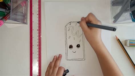 Sweet, kawaii smore dessert drawing to celebrate summer camping. Cute Pop-tart Drawing | ArtForKids - YouTube
