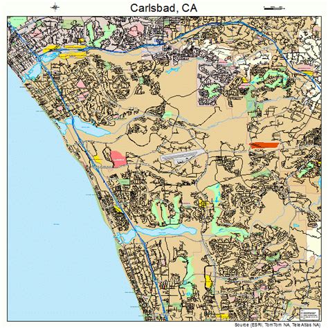 Carlsbad California Street Map 0611194