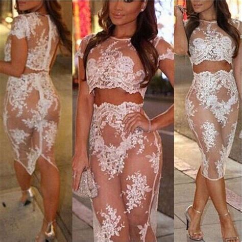 2020 Womens Sexy Dresses Party Night Club Dress 2015 Summer Hot Vestidos White Lace Bandage