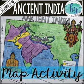 Ancient India Map Worksheet Key Map