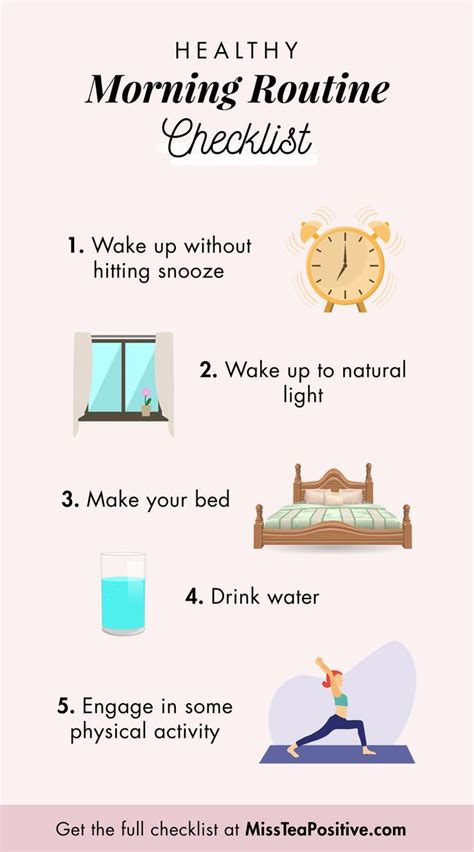 Heres A Morning Routine Checklist For Women Establish The Best