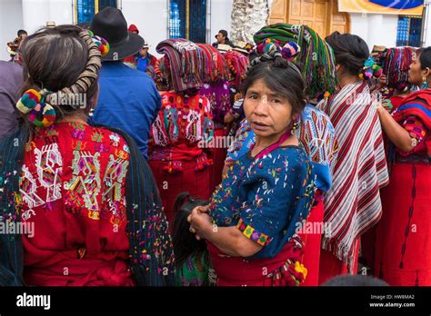 Guatemala Quiche Department Nebaj Ixil Mayan Village Nestled In The Sierra De Los