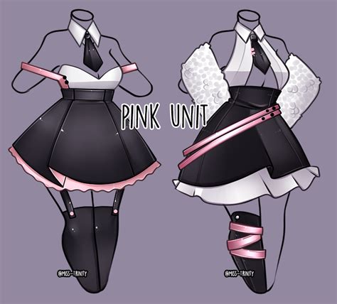 Pink Unit Outfit Adopt Close By Miss Trinity On Deviantart Manga