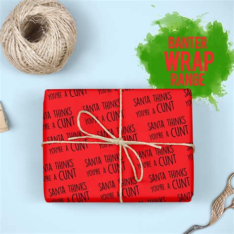 Funny Wrapping Paper Banter Cards Rude Wrapping Paper Sweary Wrapping Paper