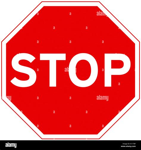 Stop And Give Way Road Sign On White Background Stock Photo Alamy