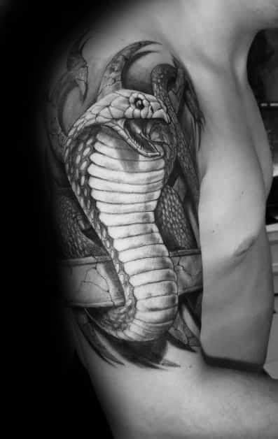 Leave us a comment below! 50 3D Snake Tattoo Designs For Men - Reptile Ink Ideas