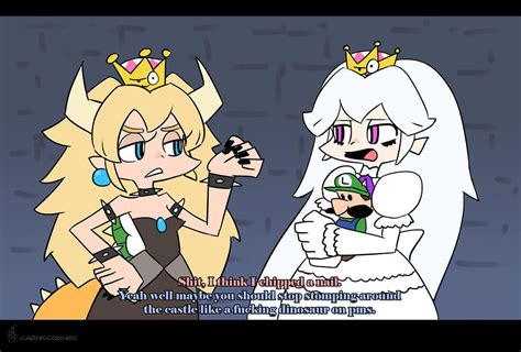 Bowsette And Booette With Crown By Siansaar Bowsette In 2021 Smash