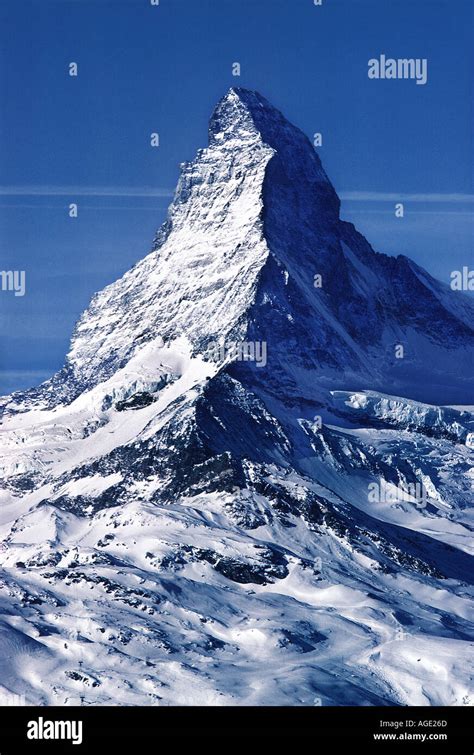 The Matterhorn Zermatt Switzerland Stock Photo Alamy
