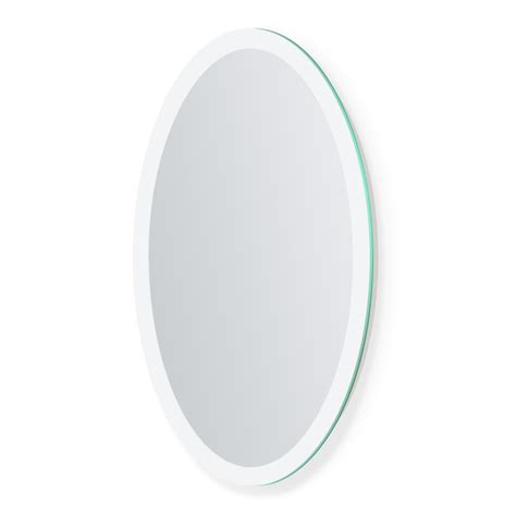 Aura Frosted Edge Oval Mirror