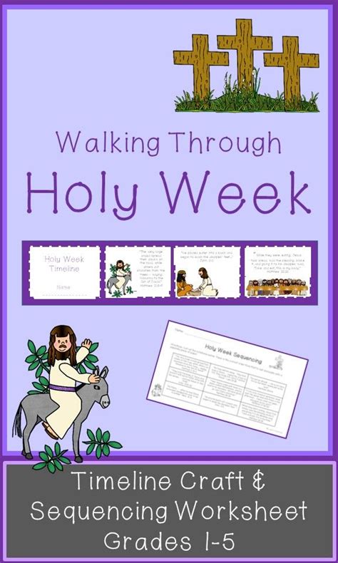 Printable Holy Week Timeline Worksheet