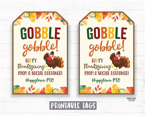 Gobble Gobble Happy Thanksgiving From A Social Distance Thanksgiving 2 Rainy Lain Designs Llc