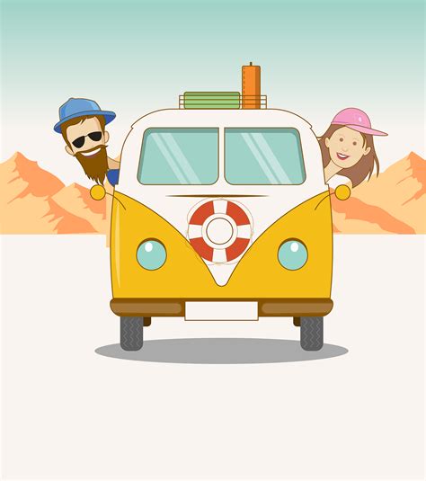 Download Road Trip Couple Van Royalty Free Vector Graphic Pixabay