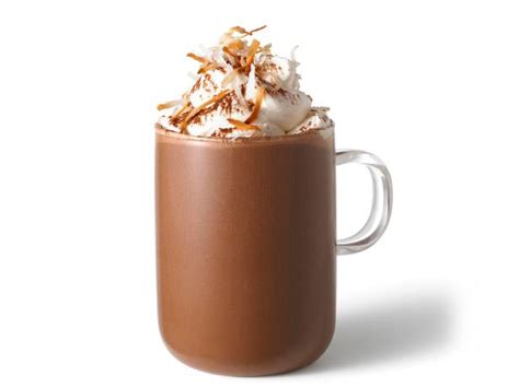 coconut hot chocolate with almond fluff whipped cream recipe bobby flay food network