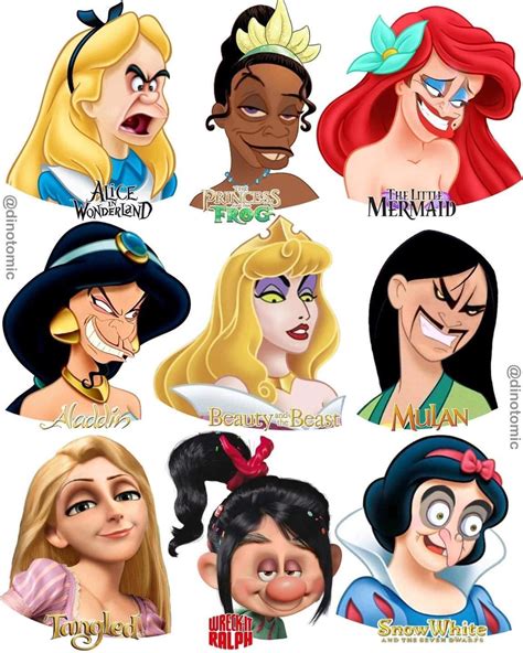 Disney Princesses And Villains Face Swap Những Nàng Công Chúa Disney