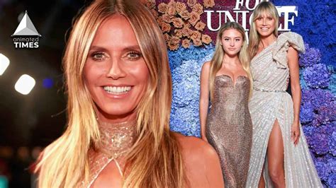 heidi klum 49 makes 18 year old daughter leni pose wear lingerie to photoshoot as fans facepalm