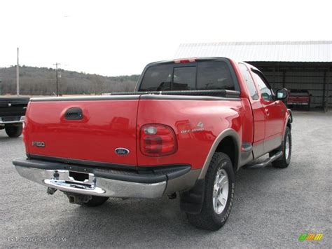 2003 Bright Red Ford F150 Lariat Supercab 4x4 26399189 Photo 6