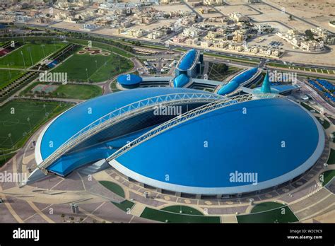 Qatar Doha View Of Aspire Sports Center Stock Photo Alamy