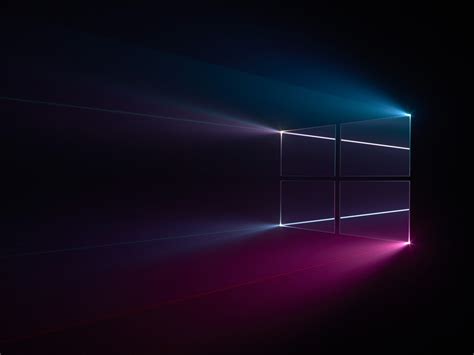 Microsoft lanza cada pocas semanas nuevos fondos de pantalla para windows 10. Logotipo de Windows 10 azul rosa oscuro 2017 fondo de ...
