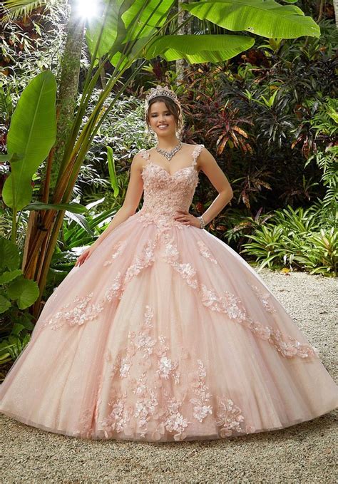 3d Floral Embroidered Quinceañera Dress By Morilee 89286 Mi Padrino