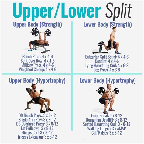Powerful Muscle Building Gym Training Splits Fitness Workouts