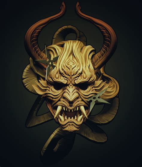 Demon Mask Design I Did For Tattoo By Sadania On Deviantart