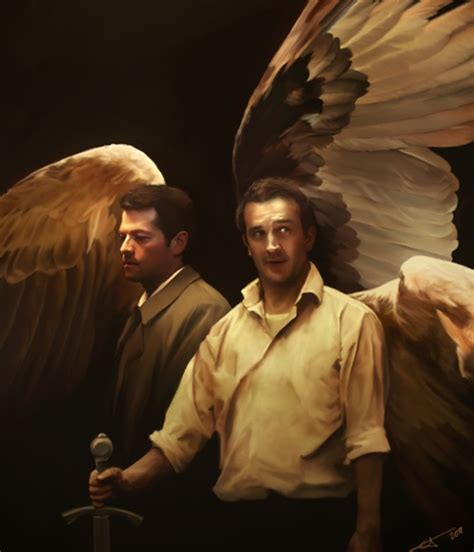 See more ideas about gabriel supernatural really, i just wanted an excuse to draw clouds and wings. Gabriel and Castiel fan art by euclase. | My Fandom-y ...