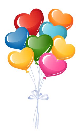 Colorful Heart Balloons | Heart balloons, Balloons, Birthday balloons