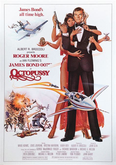 octopussy james bond movie poster classic 80 s vintage poster