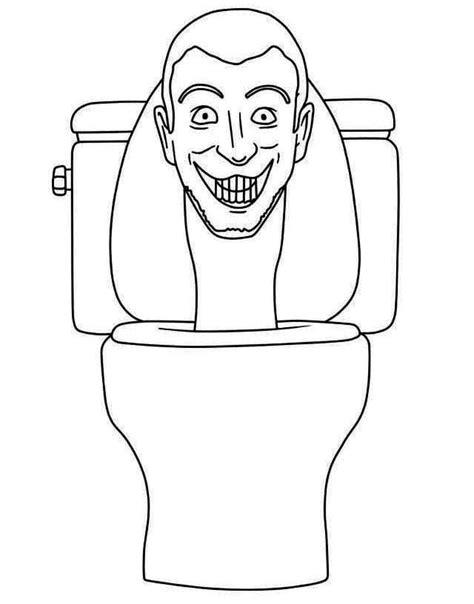 Titan Tv Man Skibidi Toilet And Among Us Coloring Page Coloriages