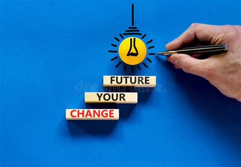 Change Your Future Symbol Concept Words Change Your Future On Wooden