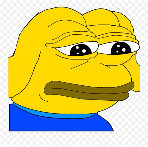 Download Hd Sad Frog Face Stickers Tumblr Memes Pepe The Frog Dog Png