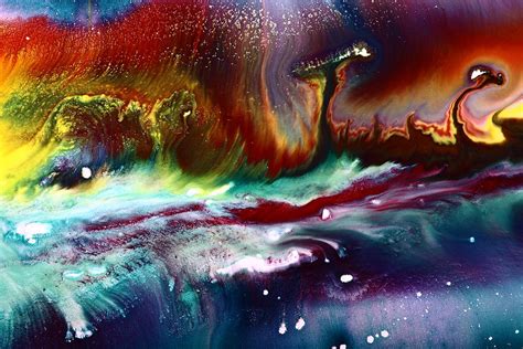 Colorful Abstract Art Vivid Colors Rainbow Landscape By Kredart