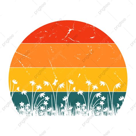 Sunsets Vintage Flower Png Vector Psd And Clipart With Transparent