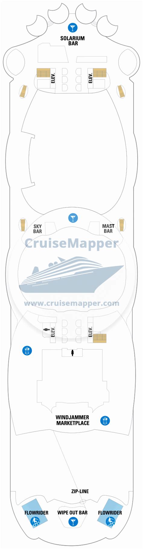 Allure Of The Seas Deck 16 Plan Cruisemapper