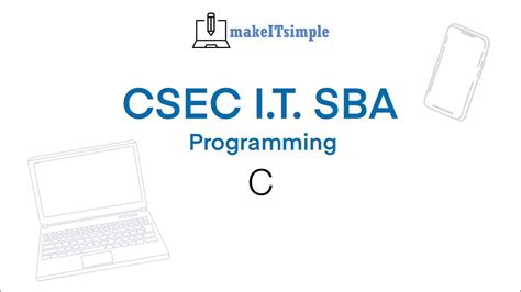 Csec Sba Programming Using C Youtube