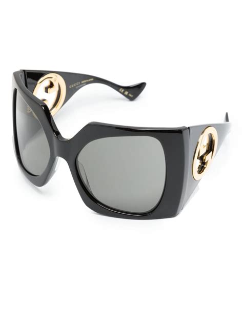 gucci eyewear interlocking g square frame sunglasses farfetch