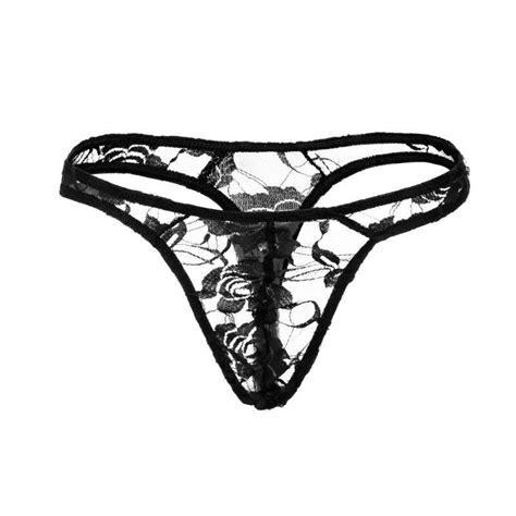 Womens G Strings Feitong Fashion Sexy Full Lace Strap Mens Underwear Lingerie Masturbating
