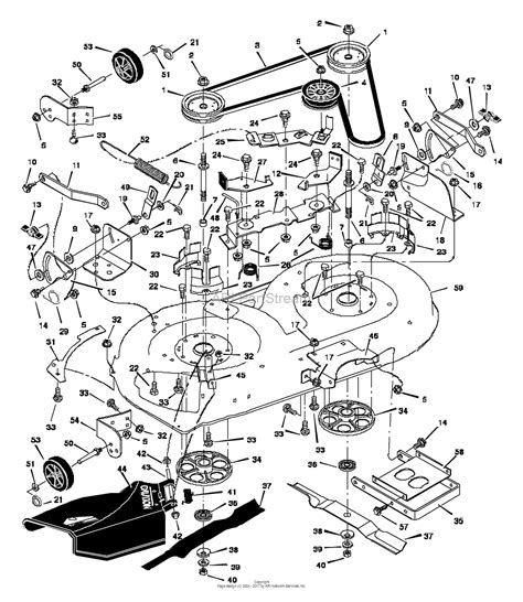 Murray 42560x92a Lawn Tractor 1997 Parts Diagram For Mower Housing