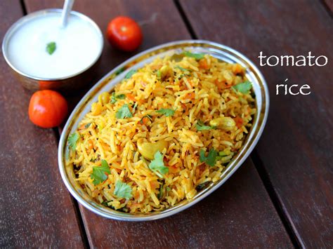 Tomato Rice Recipe How To Make Tomato Rice Thakali Rice Recipe