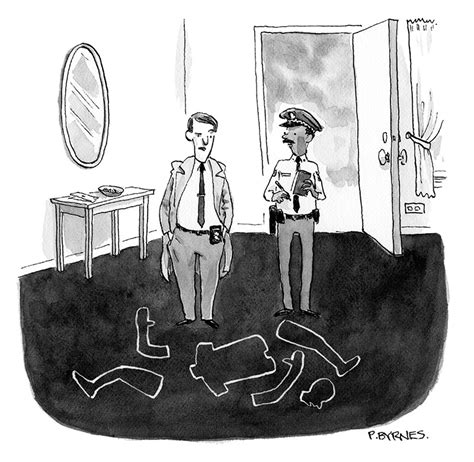 Crime Scene Cartoon