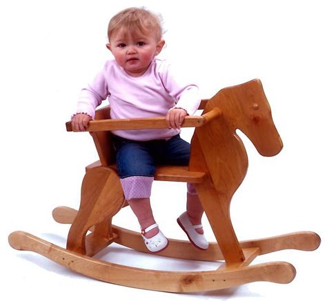 Junior Wooden Rocking Horse By Hibba Toys And Flower Garden Leeds