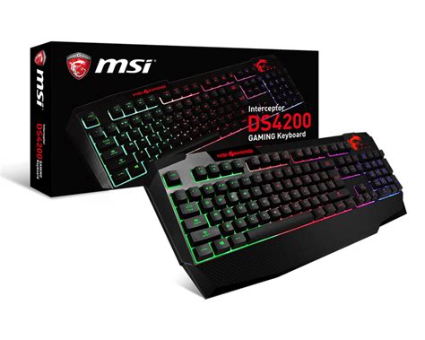Msi Ds4200 Interceptor Gaming Keyboard Help Tech Co Ltd