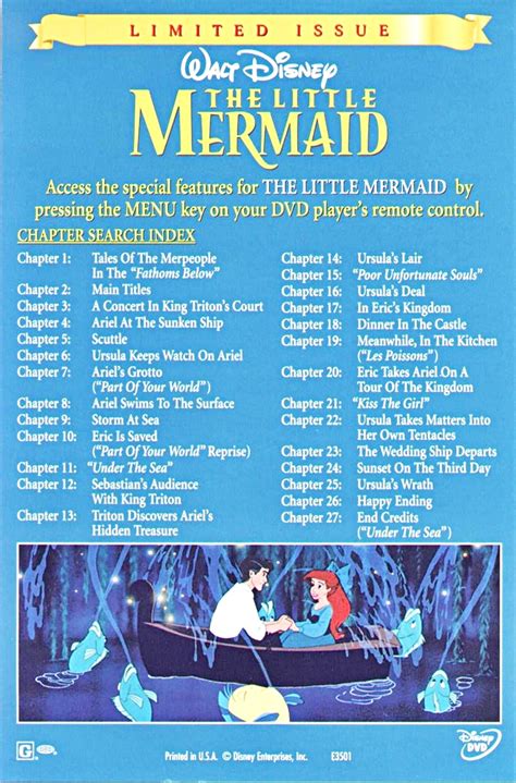 Walt Disney Inlays The Little Mermaid Special Edition Walt Disney Vrogue