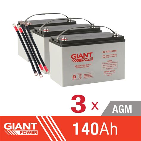 140AH Deep Cycle Battery Pack Giant Power 140AH 12V AGM  