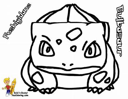 Pokemon Bulbasaur Coloring Pages Yescoloring Starter Charmander