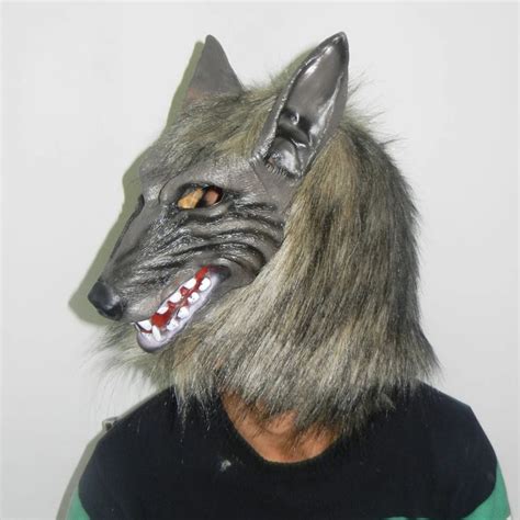 Animal Wolf Latex Mask Werewolf Light Up Realistic And Fierce Carnival